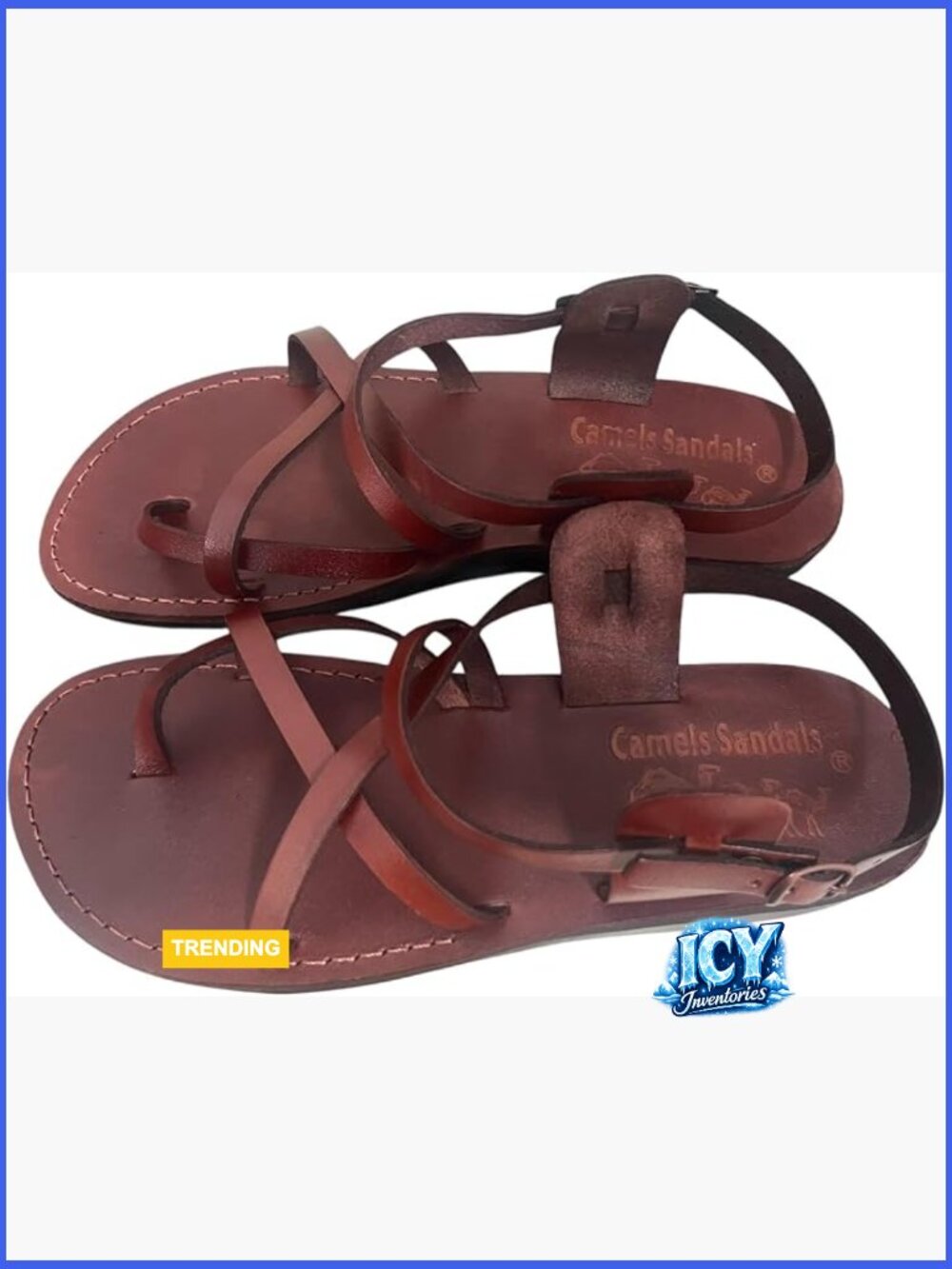 Genuine Leather Gladiator Sandals Comfort Fit Casual Open Toe Slingback